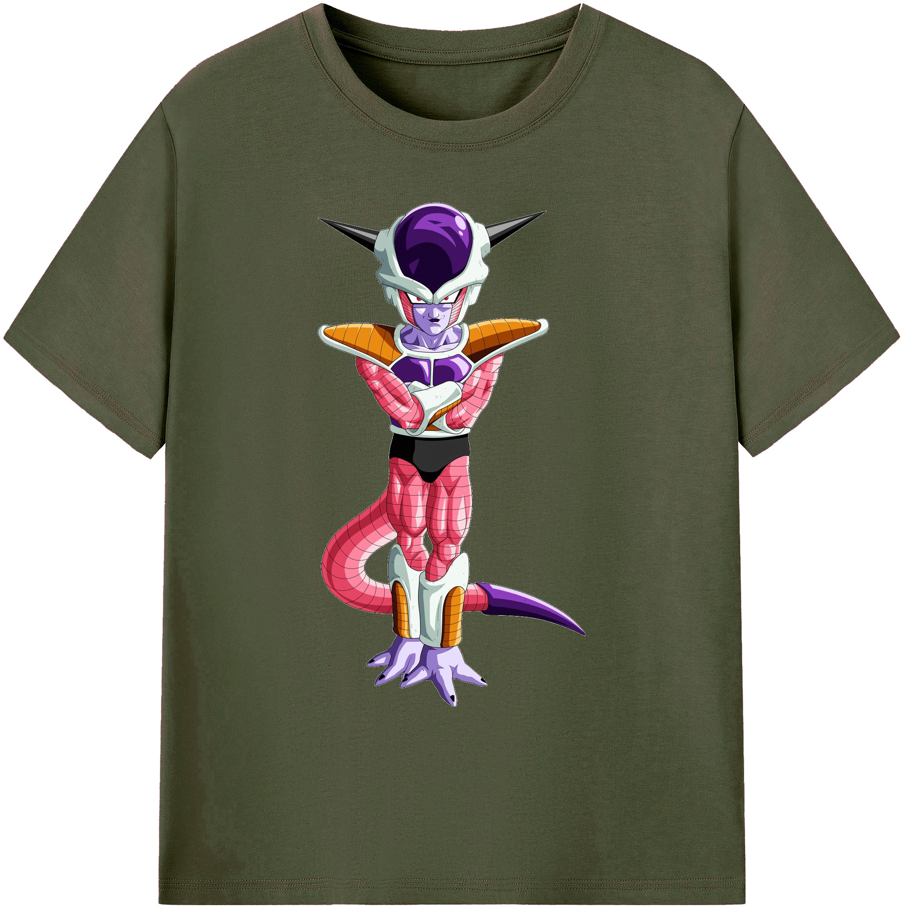 （画像用） ドラゴンボール フリーザ DRAGON BALL Frieza 綿100％ メンズ半袖Tシャツ｜肌触りやわらか＆通気性